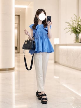 「Dior（ディオール）のアイテム」を使った、❁︎ yuiko ❁︎さん（レディース・160cm）の夏コーディネート