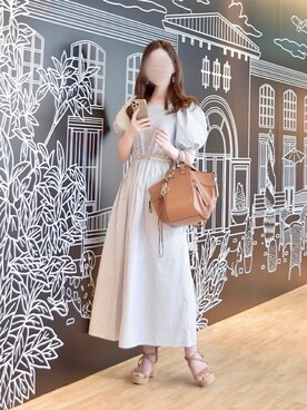 「NOFALL sango（ノーフォール サンゴ）のアイテム」を使った、❁︎ yuiko ❁︎さん（レディース・160cm）の夏コーディネート