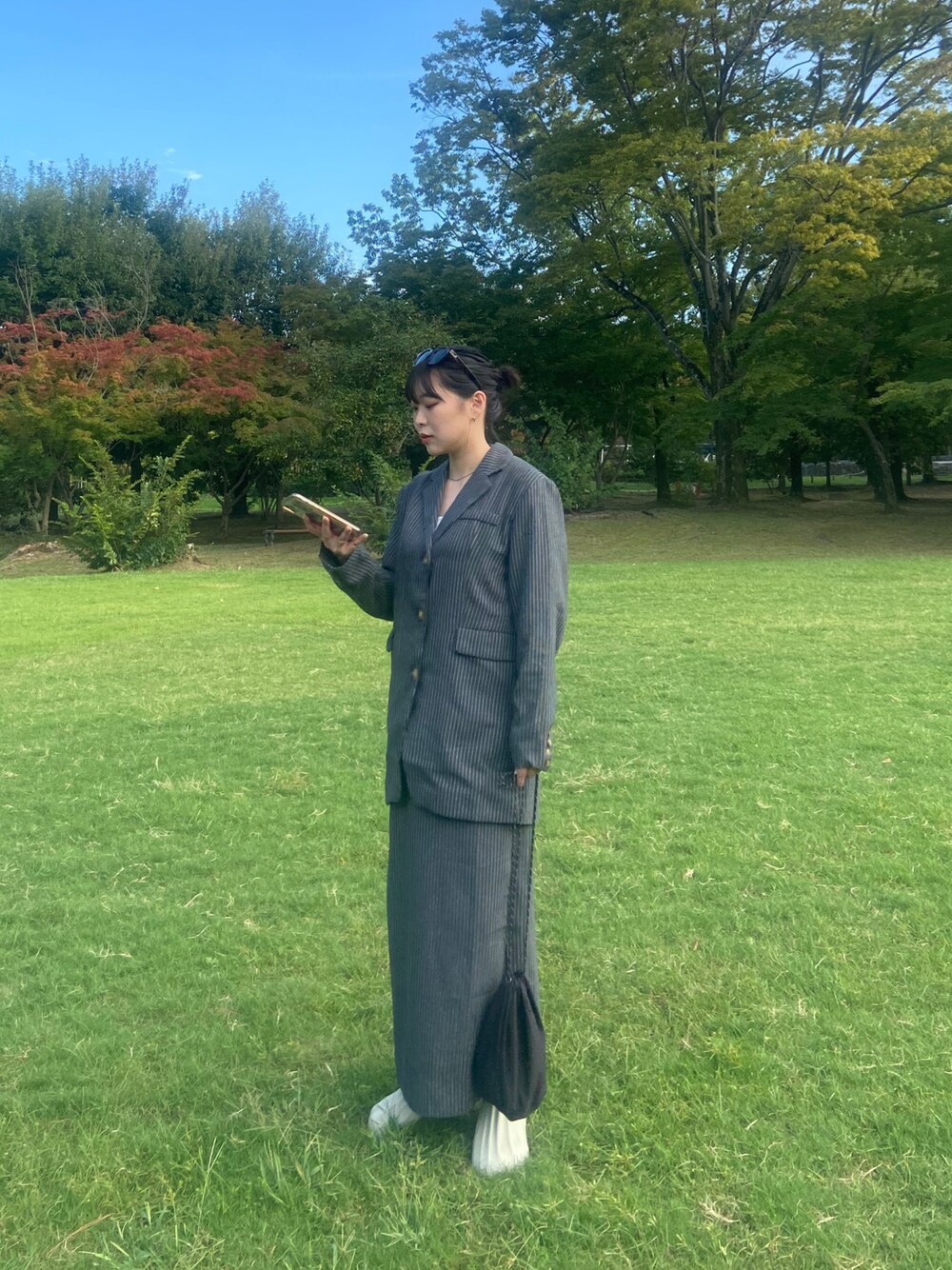 duei（デュイ）の「オーバーサイズストライプジャケット