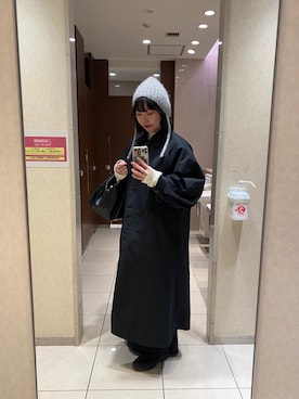 「ap retro（アプレトロ）のアイテム（ステンカラーコート）」を使った、ちむたくさん（レディース・158cm）の冬コーディネート