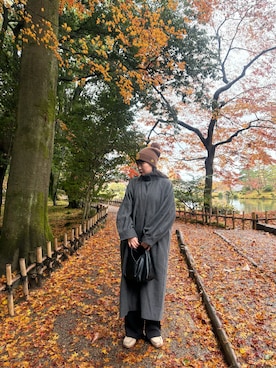 「duei（デュイ）のアイテム（その他アウター）」を使った、ちむたくさん（レディース・158cm）の冬コーディネート