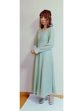 「アイテム（ワンピース/ドレス）」を使った、Keyさん（レディース・164cm・40代）の春コーディネート