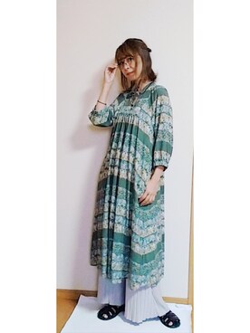 「アイテム（ワンピース/ドレス）」を使った、Keyさん（レディース・164cm・40代）の春コーディネート