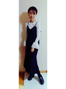 「アイテム（ワンピース/ドレス）」を使った、Keyさん（レディース・164cm・40代）の秋コーディネート