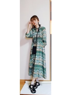 「アイテム（ワンピース/ドレス）」を使った、Keyさん（レディース・164cm・40代）の春コーディネート