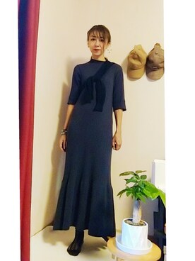 「アイテム（ワンピース/ドレス）」を使った、Keyさん（レディース・164cm・40代）の秋コーディネート
