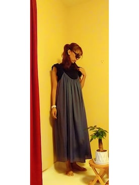 「アイテム（ワンピース/ドレス）」を使った、Keyさん（レディース・164cm・40代）の夏コーディネート