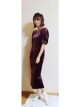 「アイテム（ワンピース/ドレス）」を使った、Keyさん（レディース・164cm・40代）の秋コーディネート