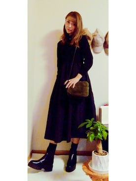 「アイテム（ワンピース/ドレス）」を使った、Keyさん（レディース・164cm・40代）の秋コーディネート