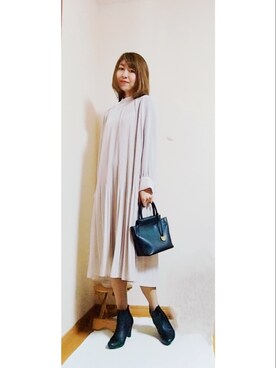 「アイテム（ワンピース/ドレス）」を使った、Keyさん（レディース・164cm・40代）の冬コーディネート