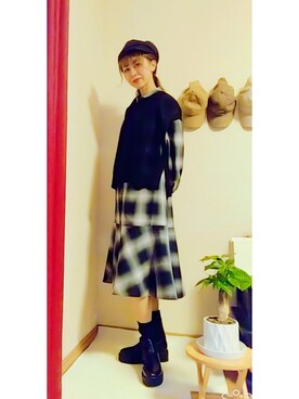 「アイテム（ワンピース/ドレス）」を使った、Keyさん（レディース・164cm・40代）の秋コーディネート