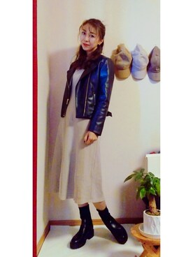 「アイテム（ワンピース/ドレス）」を使った、Keyさん（レディース・164cm・40代）の秋コーディネート