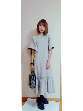 「アイテム（ワンピース/ドレス）」を使った、Keyさん（レディース・164cm・40代）の春コーディネート