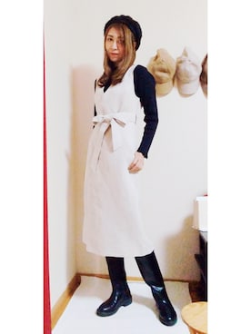 「アイテム（ワンピース/ドレス）」を使った、Keyさん（レディース・164cm・40代）の冬コーディネート