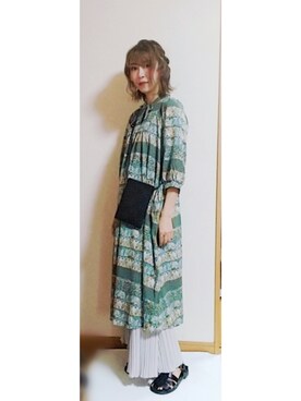 「アイテム（ワンピース/ドレス）」を使った、Keyさん（レディース・164cm・40代）の春コーディネート