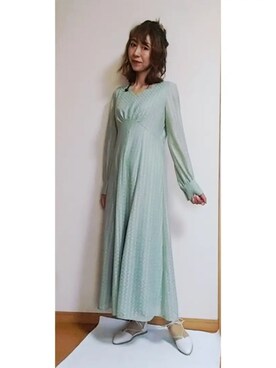 「アイテム（ワンピース/ドレス）」を使った、Keyさん（レディース・164cm・40代）の春コーディネート