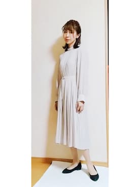 「アイテム（ワンピース/ドレス）」を使った、Keyさん（レディース・164cm・40代）の春コーディネート