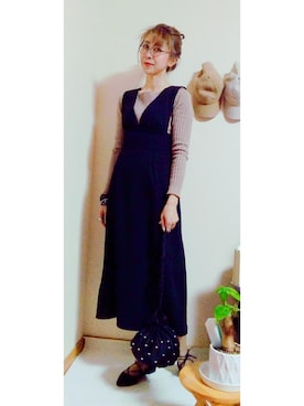 「アイテム（ワンピース/ドレス）」を使った、Keyさん（レディース・164cm・40代）の冬コーディネート