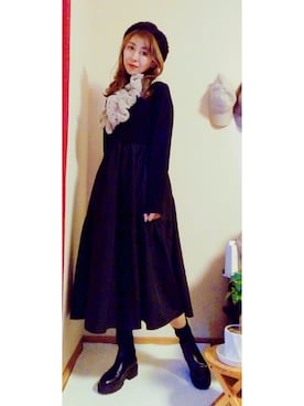「アイテム（ワンピース/ドレス）」を使った、Keyさん（レディース・164cm・40代）の秋コーディネート