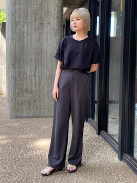 「アイテム（サンダル、グリーン系）」を使った、JELLYBEANSさん（レディース・162cm）の夏コーディネート