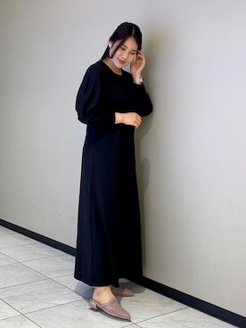 「アイテム（シューズ、パープル系）」を使った、JELLYBEANSさん（レディース・158cm）の春コーディネート