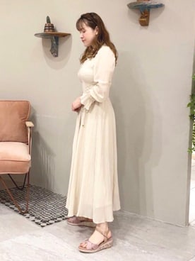 「JELLY BEANS（ジェリービーンズ）のアイテム（サンダル）」を使った、JELLYBEANSさん（レディース・154cm）の春コーディネート