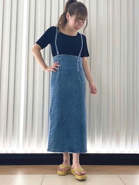 「JELLY BEANS（ジェリービーンズ）のアイテム」を使った、JELLYBEANSさん（レディース・153cm）の夏コーディネート