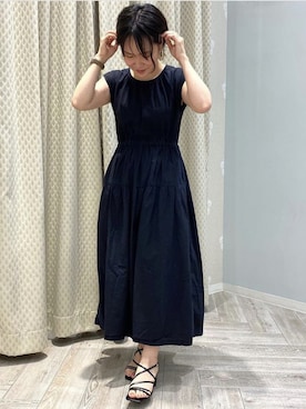「ナローサンダル」｜JELLYBEANSさん（レディース・158cm）の夏コーディネート