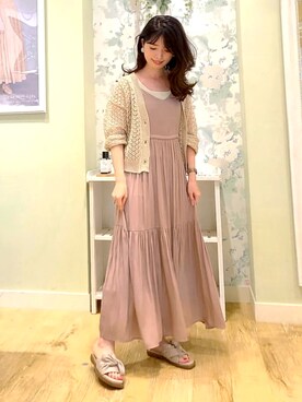 「アイテム（サンダル、ピンク系）」を使った、JELLYBEANSさん（レディース・158cm）の夏コーディネート