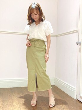 「JELLY BEANS（ジェリービーンズ）のアイテム」を使った、JELLYBEANSさん（レディース・158cm）の夏コーディネート