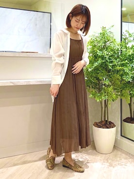 「アイテム（パンプス、グリーン系）」を使った、JELLYBEANSさん（レディース・157cm）の夏コーディネート