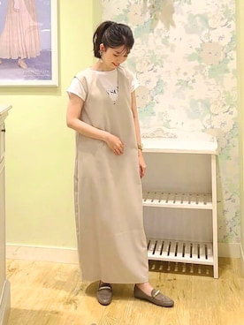 「ビットローファー」｜「アイテム（パンプス）」を使った、JELLYBEANSさん（レディース・158cm）の夏コーディネート