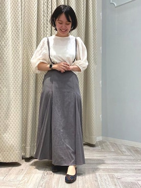 「秋のマイ旬スタイル」｜「アイテム（バレエシューズ）」を使った、JELLYBEANSさん（レディース・153cm）の秋コーディネート