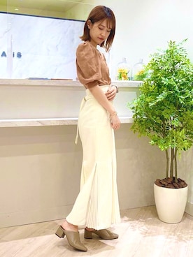 「タックイン」｜JELLYBEANSさん（レディース・157cm）の夏コーディネート