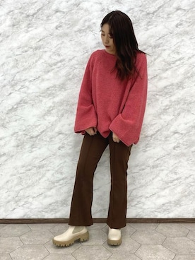 「サイドゴアブーツ」｜JELLYBEANSさん（レディース・162cm）の冬コーディネート