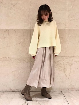 「JELLY BEANS（ジェリービーンズ）のアイテム」を使った、JELLYBEANSさん（レディース・155cm）の冬コーディネート