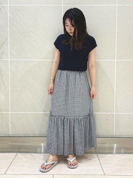 「モノトーン」｜JELLYBEANSさん（レディース・158cm）の夏コーディネート