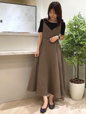 「秋のマイ旬スタイル」｜「アイテム（バレエシューズ）」を使った、JELLYBEANSさん（レディース・158cm）の秋コーディネート