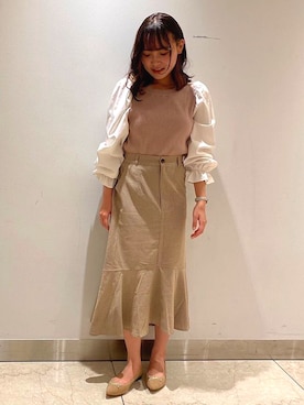 「JELLY BEANS（ジェリービーンズ）のアイテム」を使った、JELLYBEANSさん（レディース・155cm）の春コーディネート