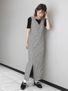 「ビットローファー」｜「アイテム（パンプス）」を使った、JELLYBEANSさん（レディース・157cm）の秋コーディネート