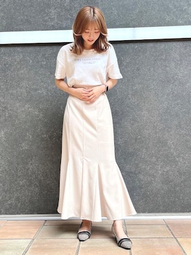 「夏秋ミックス」｜「アイテム（パンプス）」を使った、JELLYBEANSさん（レディース・158cm）の秋コーディネート