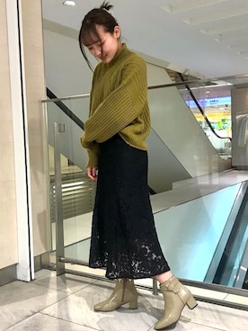 「JELLY BEANS（ジェリービーンズ）のアイテム」を使った、JELLYBEANSさん（レディース・155cm）の冬コーディネート