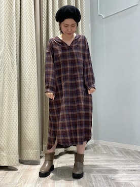 「シャツワンピ」｜JELLYBEANSさん（レディース・153cm）の秋コーディネート