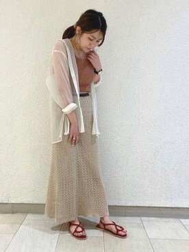 「JELLY BEANS（ジェリービーンズ）のアイテム」を使った、JELLYBEANSさん（レディース・158cm）の夏コーディネート