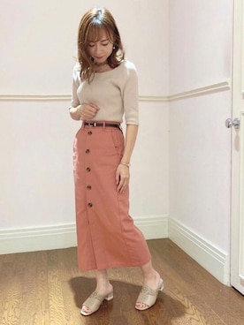 「JELLY BEANS（ジェリービーンズ）のアイテム」を使った、JELLYBEANSさん（レディース・158cm）の夏コーディネート