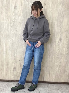 「アイテム（ブーツ、グリーン系）」を使った、JELLYBEANSさん（レディース・156cm）の秋コーディネート