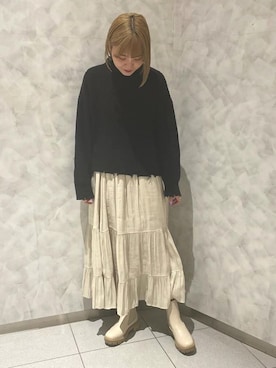 「白ブーツ」｜JELLYBEANSさん（レディース・162cm）の秋コーディネート