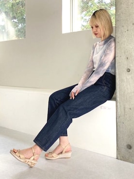 「JELLY BEANS（ジェリービーンズ）のアイテム」を使った、JELLYBEANSさん（レディース・162cm）の春コーディネート