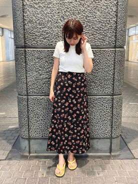 「JELLY BEANS（ジェリービーンズ）のアイテム（サンダル）」を使った、JELLYBEANSさん（レディース・158cm）の夏コーディネート