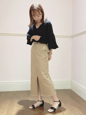 「JELLY BEANS（ジェリービーンズ）のアイテム」を使った、JELLYBEANSさん（レディース・158cm）の夏コーディネート